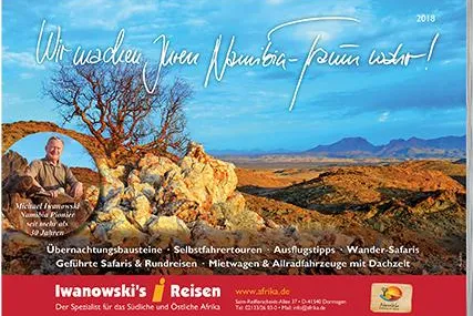 Iwanowski's Namibia-Katalog 2018 in Kooperation mit dem NTB erschienen Bild: Iwanowski's Namibia-Katalog 2018 in Kooperation mit dem NTB erschienen