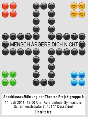 Bild: "Mensch ärgere dich nicht" Theateraufführung am Leibniz-Montessori-Gymnasium in Düsseldorf