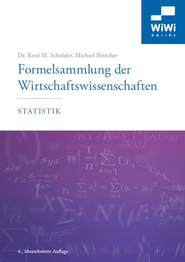 Die neue Statistik-Formelsammlung jetzt in 4. Auflage 2013
