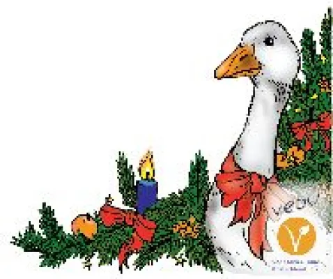 Bild: Fast 16 Millionen Menschen in Deutschland feiern Weihnachten 2005 vegetarisch oder fleischreduziert. Großer Erfolg für die bundesweite VEBU-Weihnachtsaktion