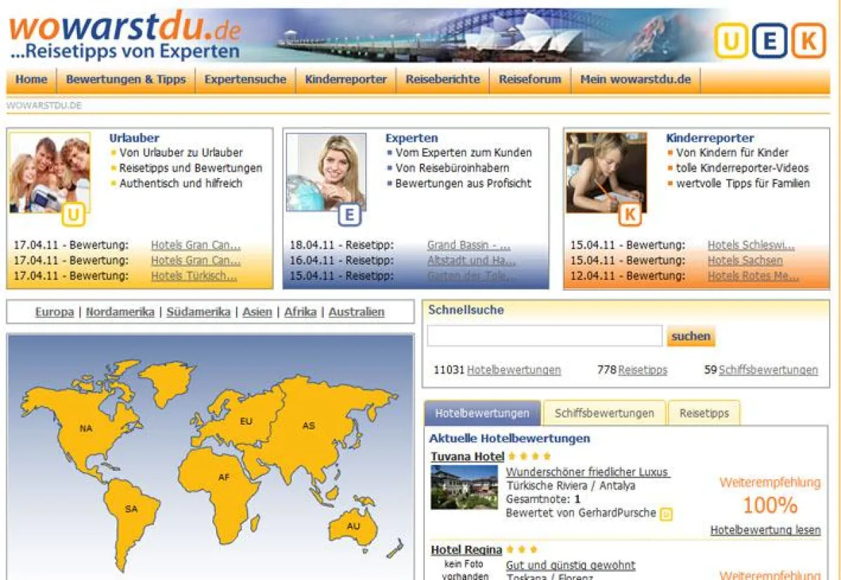 Experten-Tipps bei wowarstdu.de