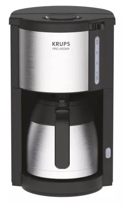 Perfekt heißer Kaffeegenuss zu jeder Tageszeit: Die neuen ProAroma Thermo-Filterkaffeemaschinen von Krups Bild: Perfekt heißer Kaffeegenuss zu jeder Tageszeit: Die neuen ProAroma Thermo-Filterkaffeemaschinen von Krups