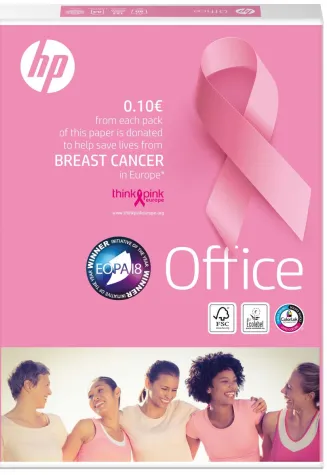 Bild: International Paper engagiert sich im fünften Jahr mit HP Office Pink Ream erfolgreich gegen Brustkrebs