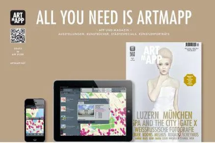ARTMAPP Das Duo aus Kunstmagazin und App Bild: ARTMAPP Das Duo aus Kunstmagazin und App