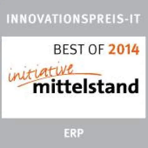 Bild: Prädikat BEST OF 2014 für die Business Suite FlexRunSoft® von FlexRun-Software
