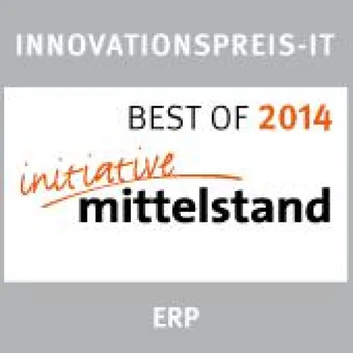 Prädikat BEST OF 2014 für die Business Suite FlexRunSoft® von FlexRun-Software Bild: Prädikat BEST OF 2014 für die Business Suite FlexRunSoft® von FlexRun-Software