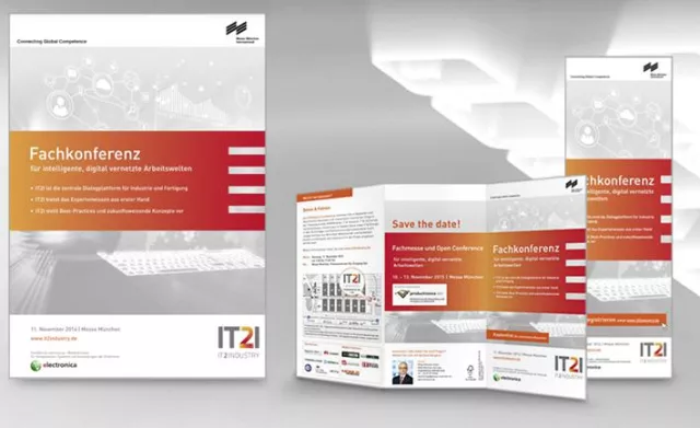 Bild: royalmedia setzt visuelles Gesamtkonzept der Fachkonferenz IT2Industry 2014 für Messe München um