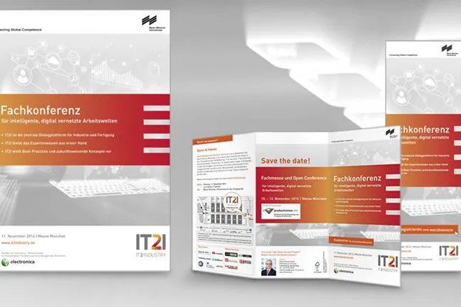 Bild: royalmedia setzt visuelles Gesamtkonzept der Fachkonferenz IT2Industry 2014 für Messe München um