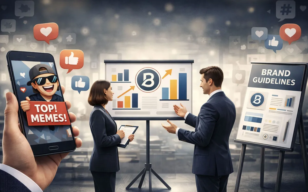 Social Media Marketing – Trends? Memes? (© KI-generated)