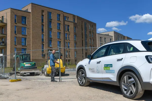 Bild: Baustart in Bergedorf: Gasnetz Hamburg errichtet Wasserstoff-Beimischung am Schilfpark