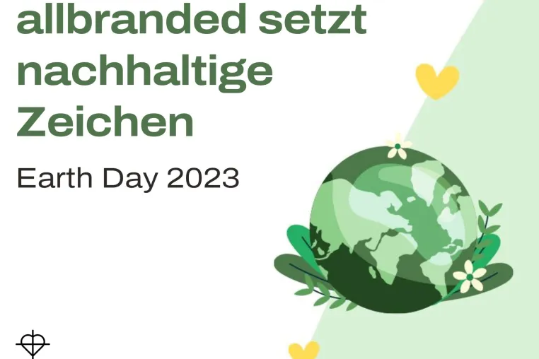 Bild: Earth Day 2023: allbranded setzt nachhaltige Zeichen! 