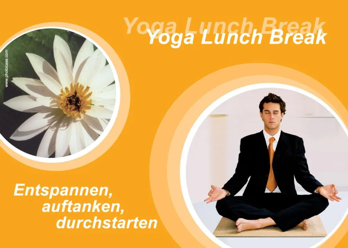 Neu: Yoga Lunchbreak - die Yogamittagspause in der Münchener City beruhigt überbeanspruchte Businessgemüter und müde Shopping-Beine