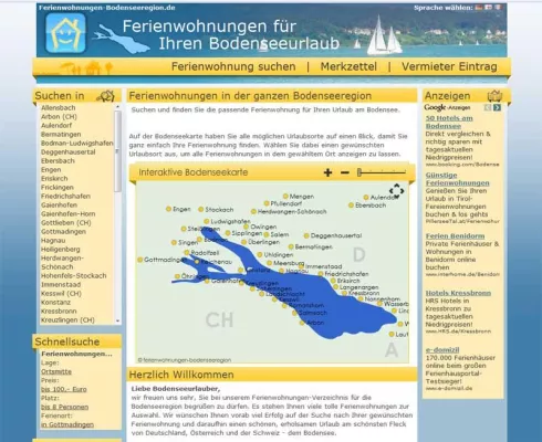 Bild: Neues Gastgeber-Verzeichnis für Ferienwohnungen am Bodensee