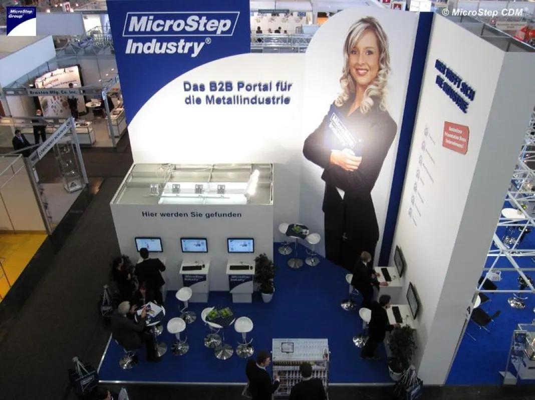Der Stand von MicroStep Industry® auf der Hannover Messe 2010