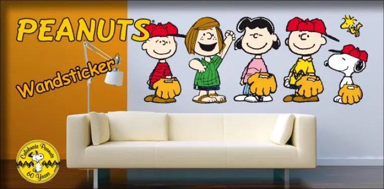 Bild: Beiwanda präsentiert die Peanuts als Wandtattoo Kollektion