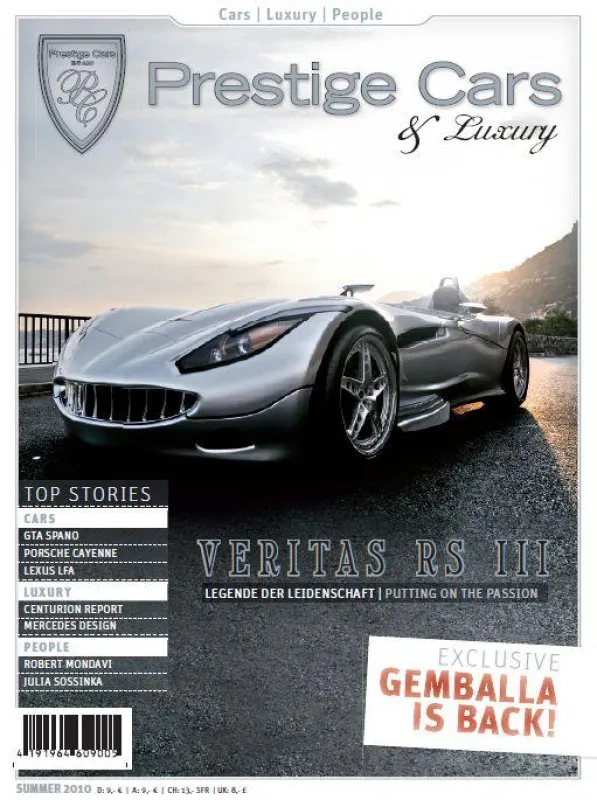 Prestige Cars Sommer 2010