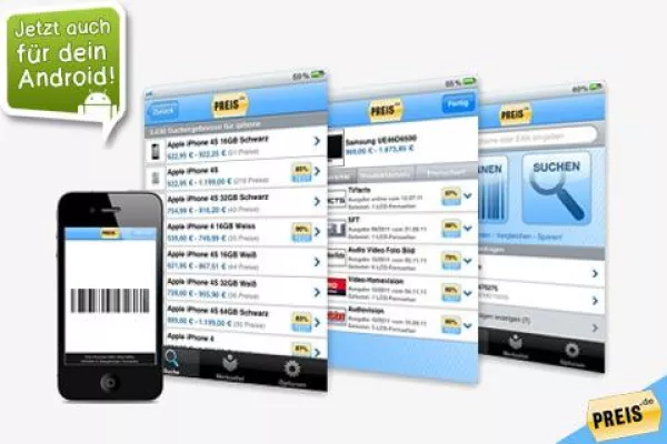 Bild: Preis.de Preisvergleich App jetzt auch für Android Smartphones