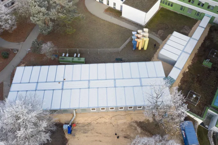 Interims Tagesklinik in Sigmaringen errichtet Bild: Interims Tagesklinik in Sigmaringen errichtet