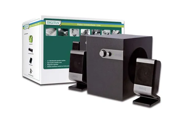 Bild: Beste Klangqualität mit DIGITUS® Mini Sub-Woofer System