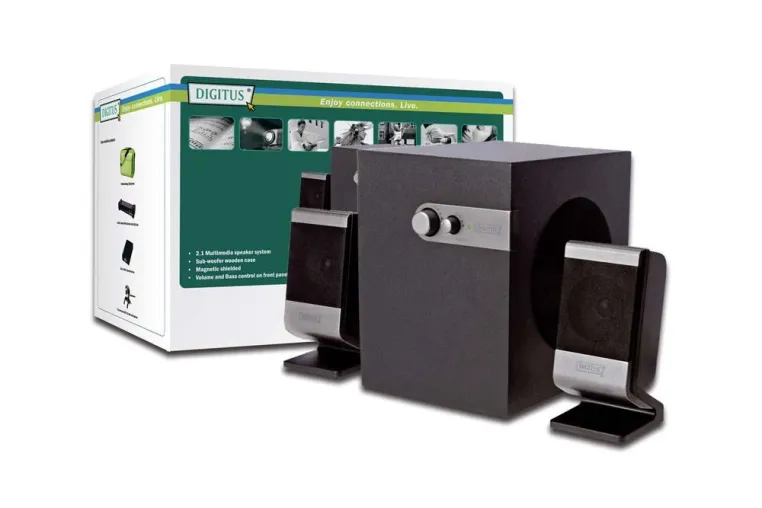 Bild: Beste Klangqualität mit DIGITUS® Mini Sub-Woofer System