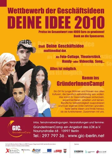 Deine Idee 2010 –multimedialer Gründungsideenwettbewerb geht in die Endrunde Bild: Deine Idee 2010 –multimedialer Gründungsideenwettbewerb geht in die Endrunde