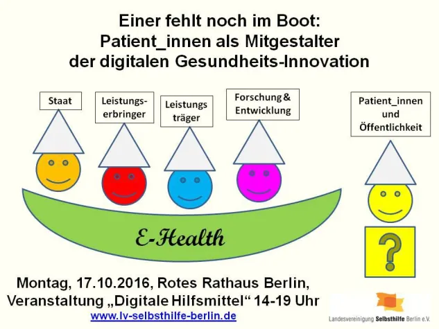 Bild: Patienten-Informationsveranstaltung Digitale Hilfsmittel - E-Health auf den Punkt gebracht