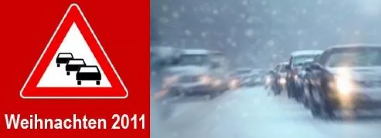 Bild: Stauprognose für Weihnachten 2011