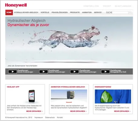 Honeywell-Haustechnik: Neue Internetseite zum Hydraulischen Abgleich Bild: Honeywell-Haustechnik: Neue Internetseite zum Hydraulischen Abgleich