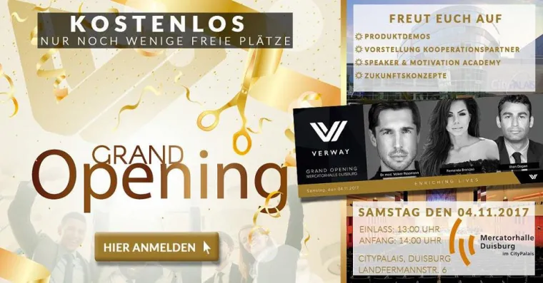 Bild: Verway startet durch - Gran Opening am 04.11.2017