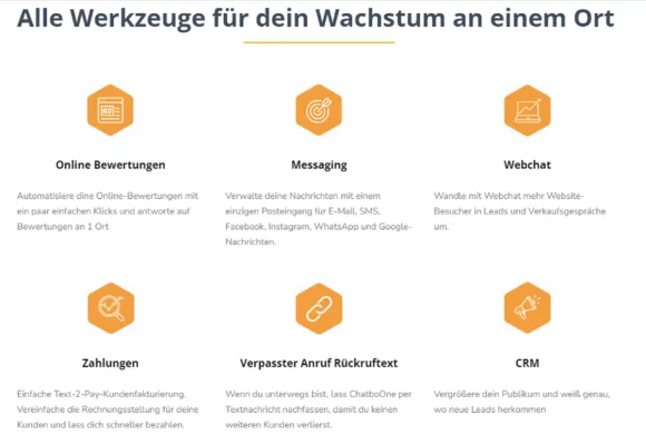 Bild: Automatisiert Kunden gewinnen mit ChatboOne -  Die All-in-One-Marketinglösung für lokale Unternehmen	