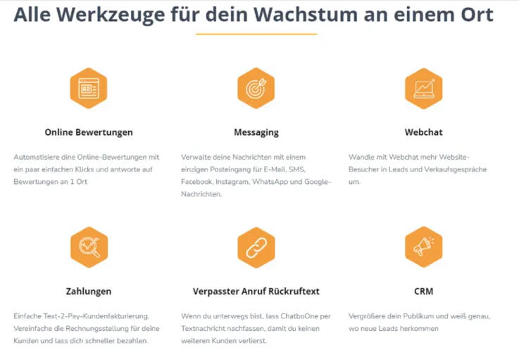 Bild: Automatisiert Kunden gewinnen mit ChatboOne -  Die All-in-One-Marketinglösung für lokale Unternehmen	
