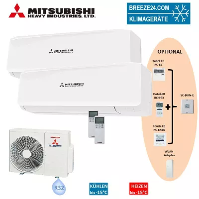 Bild: MITSUBISHI Heavy Klimaanlagen – Set SRK 35 ZS-W + SRK 50 ZS-W Wandgerät + SCM 60 ZS-W R32