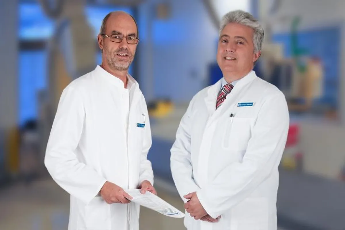 Dr. Dietmar Trenk und Prof. Dr. Franz-Josef Neumann (von l. nach r.)