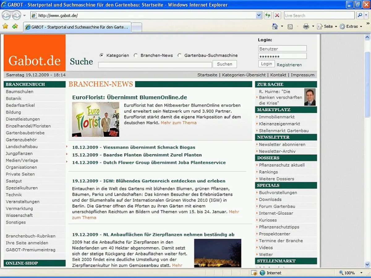 EuroFlorist hat den Mitbewerber BlumenOnline erworben, meldet das Branchenportal Gabot.de.
