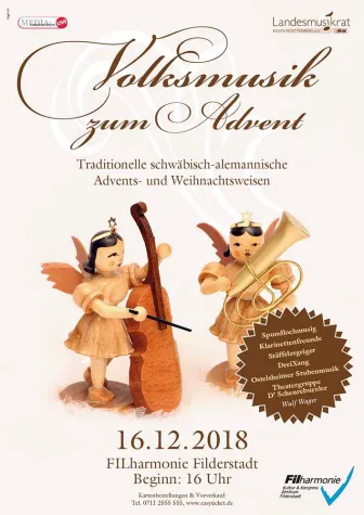 Bild: Volksmusik zum Advent 16.12.2018 in Filderstadt