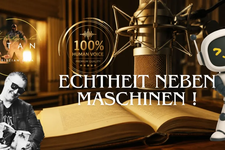 Bild: Hörbuchsprecher trotz KI: Branchen-Pionier Christian Gera fordert Transparenz-Siegel 