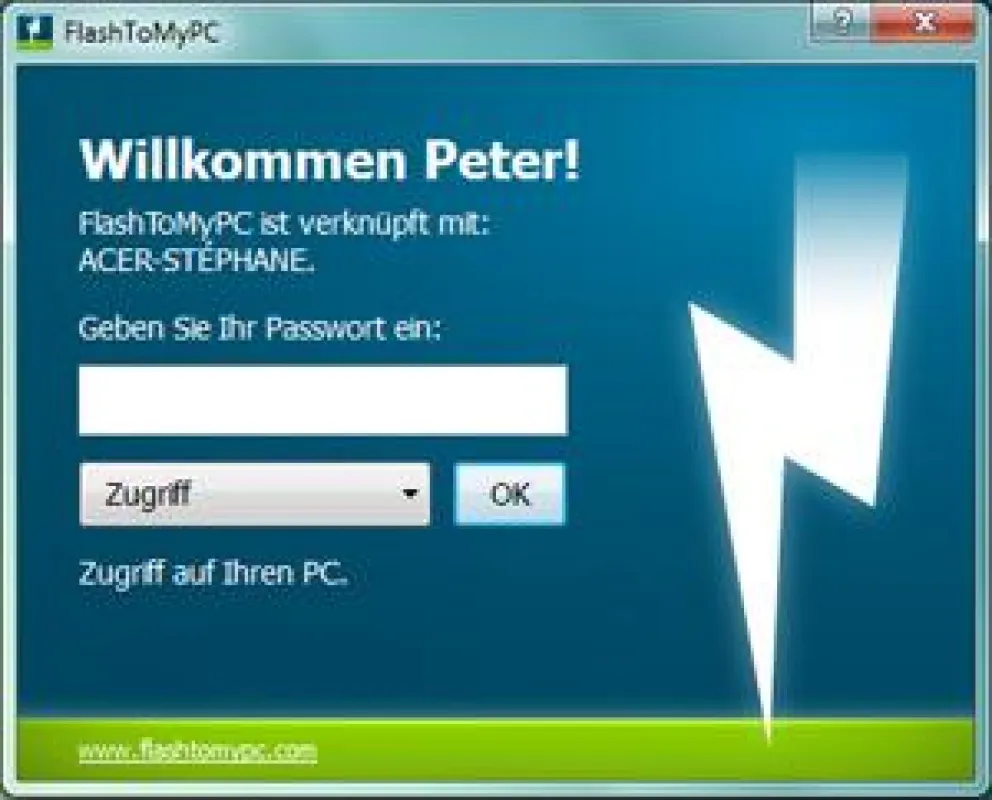 USB-Stick und die Software FlashToMyPC sorgen dafür, dass der User gesichert und von überall an seine Dateien kommt.