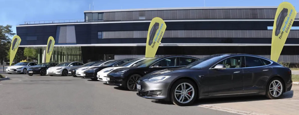 Fuhrpark von Tesla-Car-Rent