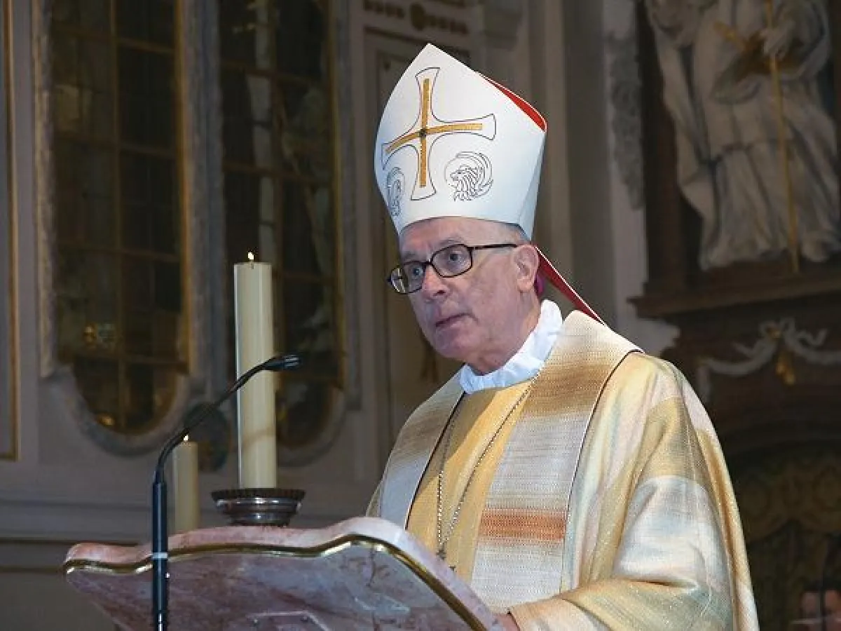 Nuntius Erzbischof Dr. Jean-Claude Périsset bei der Predigt zum Benediktbeurer Don-Bosco-Fest (Foto: Hermann Kuhn)