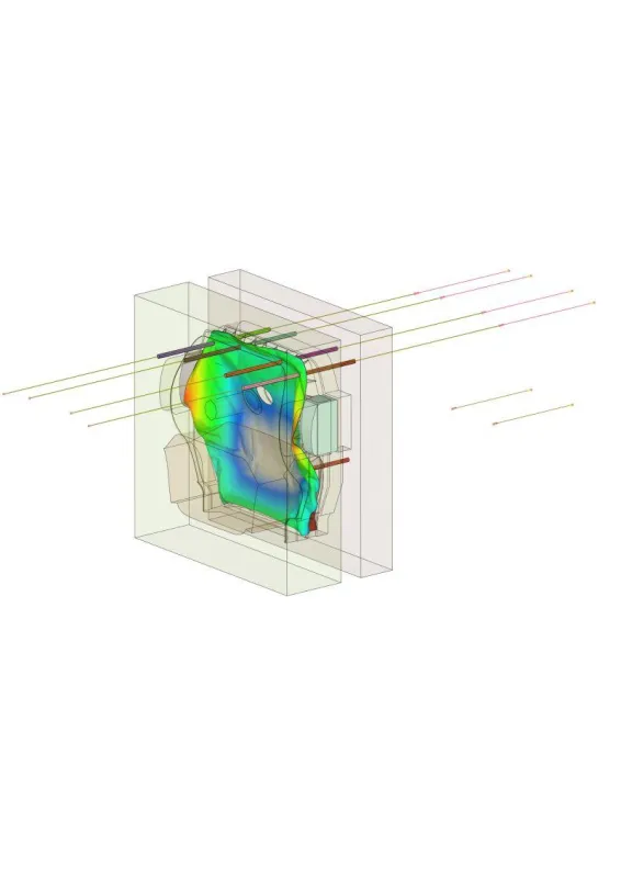 BildDrapiersimulation einer Sitzschale aus Tepex (TP-FVK) © LANXESS Deutschland GmbH