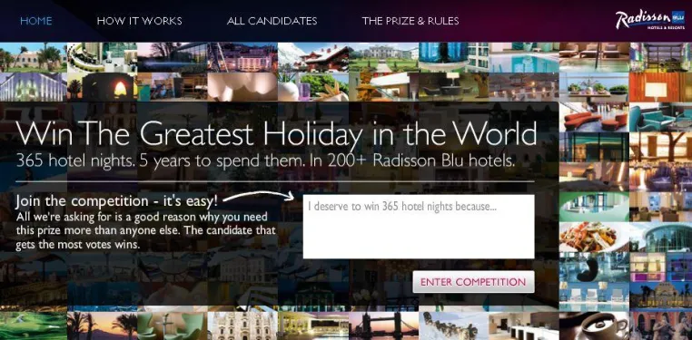 365 Übernachtungen in Radisson Blu Hotels zu gewinnen Bild: 365 Übernachtungen in Radisson Blu Hotels zu gewinnen