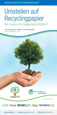 Bild: Bundesweite Kampagne motiviert zur Umstellung auf Recyclingpapier