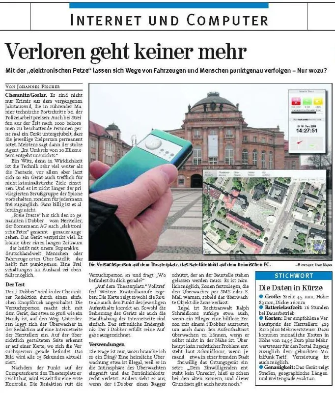 Der iDobber von der Firma Bornemann AG ist Made in Germany und erhielt im Testergebnis von der Freien Presse das Prädikat „ausgezeichnet“.