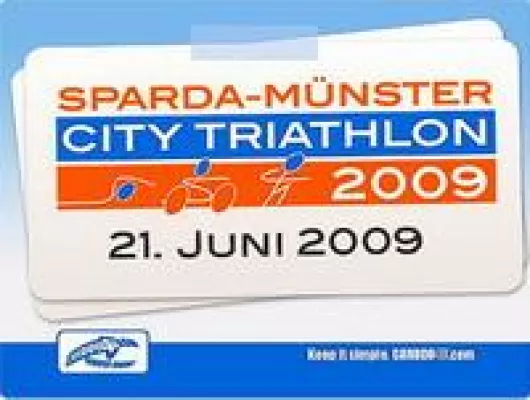 Bild: Carboo4U am 21. Juni 2009 in der studentischen Fahrradstadt beim 2. Sparda-Münster City Triathlon dabei
