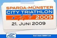 Bild: Carboo4U am 21. Juni 2009 in der studentischen Fahrradstadt beim 2. Sparda-Münster City Triathlon dabei
