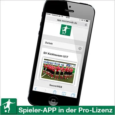 Bild: Team-Verwaltung SoccerWEB jetzt auch mit SpielerApp