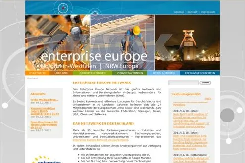 Bild: Neues Webangebot für mittelständische Unternehmen - nrweuropa.de
