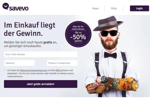 Bild: B2B-Plattform savevo.com wächst stark: Bereits 35 Anbieter mit Sonderkonditionen für Unternehmen