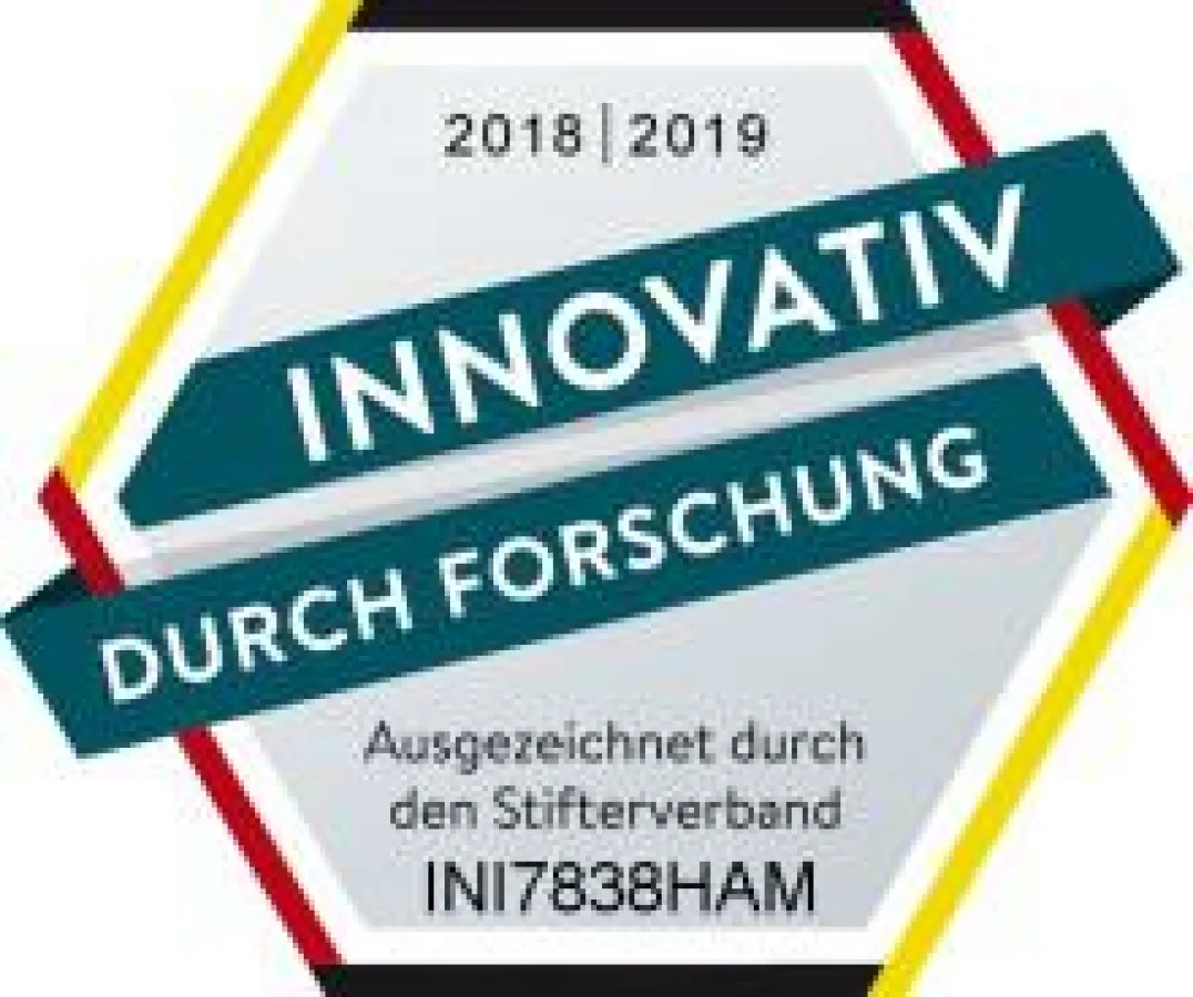 Das Gütesiegel „Innovativ durch Forschung“. Bild: initions AG