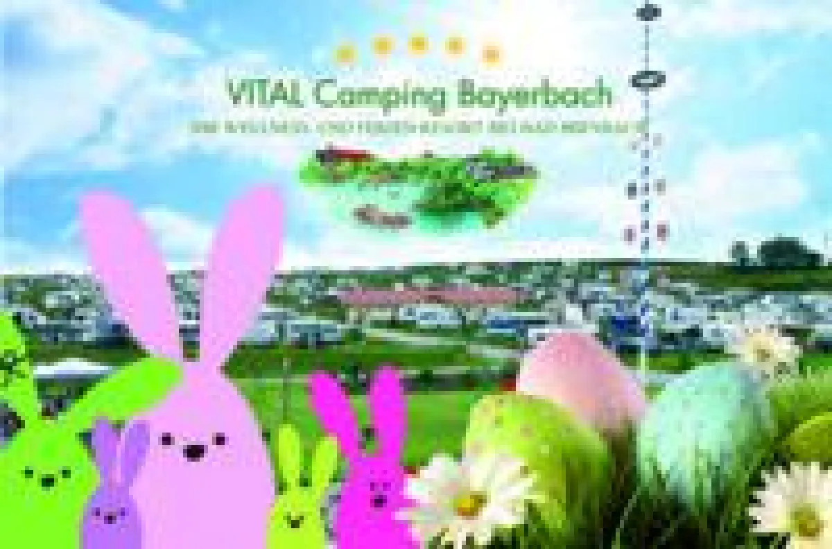 Ein buntes „Osternest“ hat VITAL Camping Bayerbach zusammengestellt. Foto T. Schulz/shutterstock